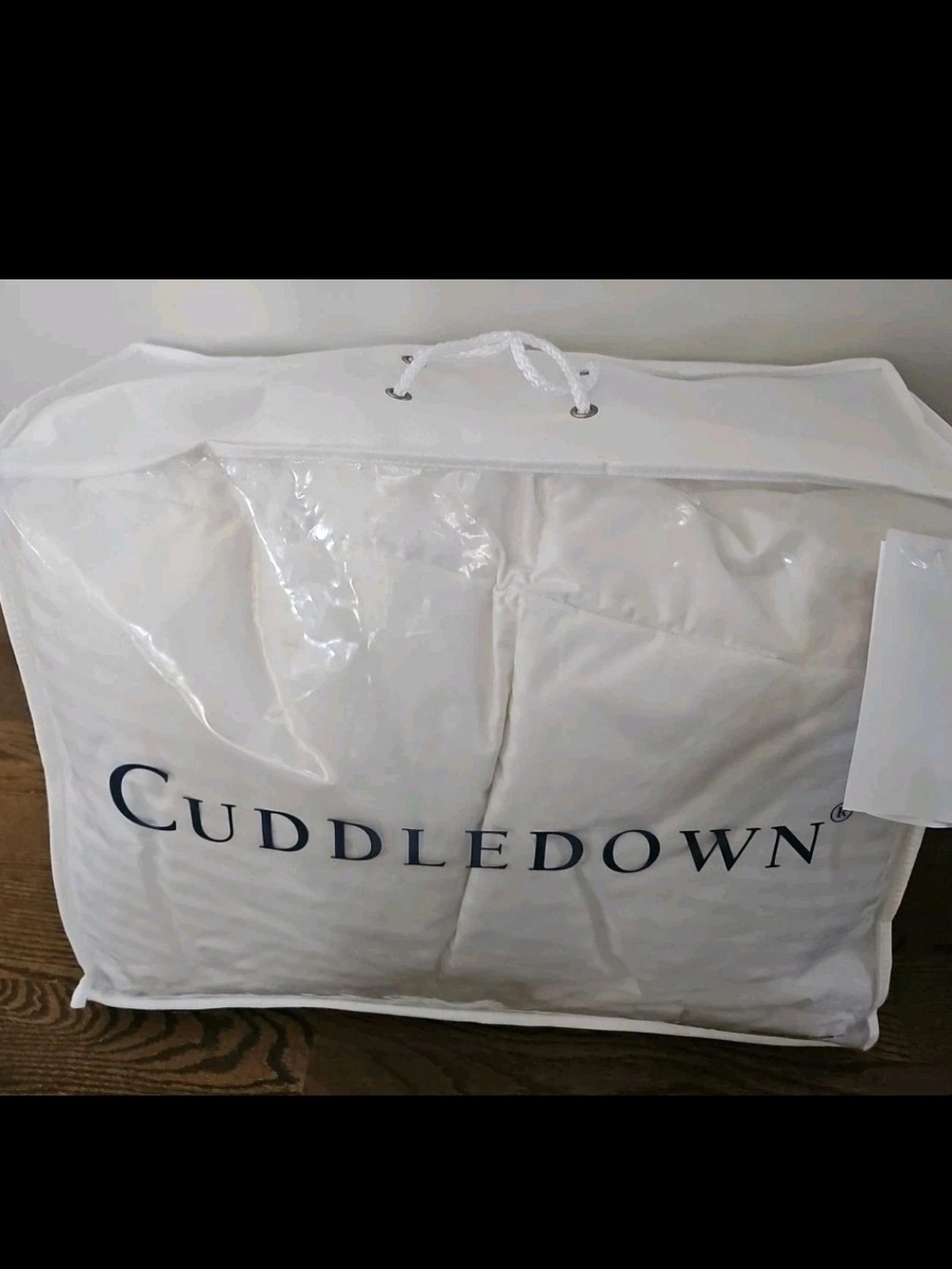 Cuddledown Damask Stripe 800 FP 709 g Duck Down King Comforter Winter Level NEW